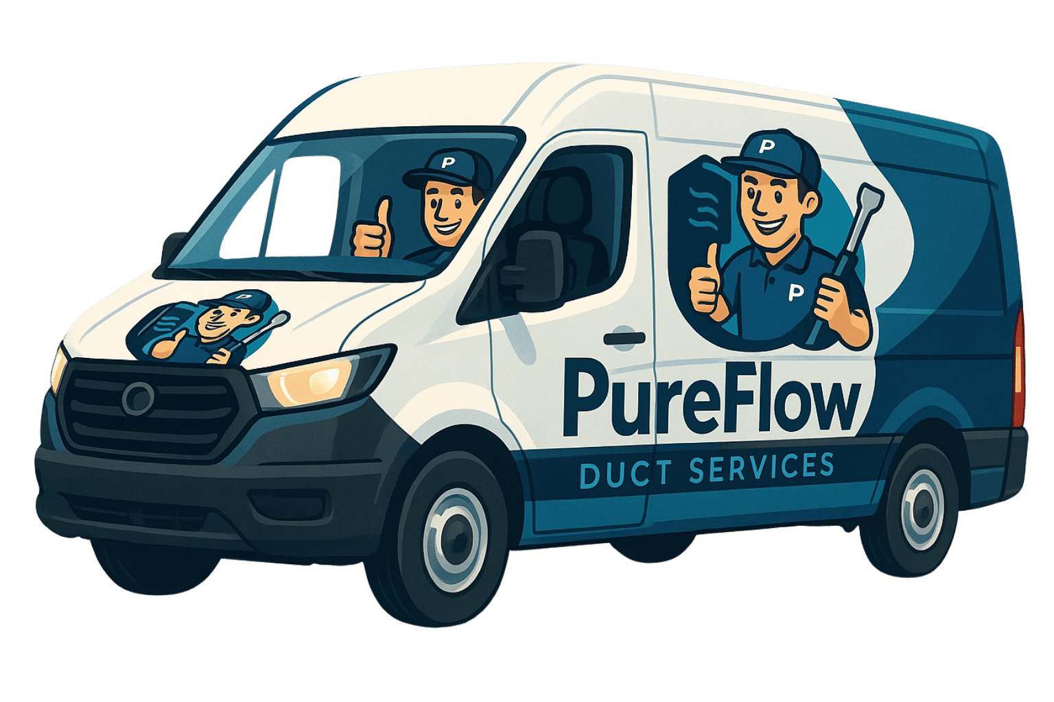 Pure Flow service truck in Minneapolis, MN